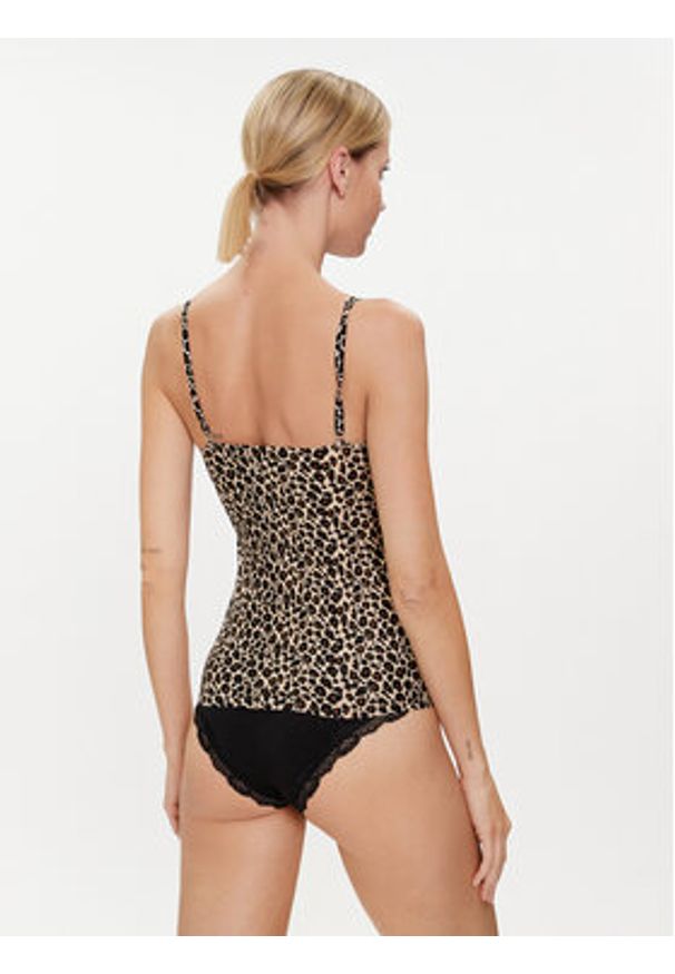 Chantelle Top Soft Stretch C11DI2 Brązowy. Kolor: brązowy. Materiał: syntetyk