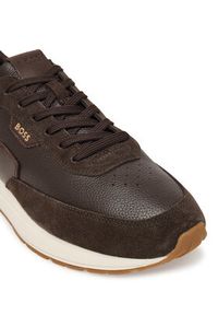 BOSS Sneakersy Vinston 50568951 Brązowy ciemny. Kolor: brązowy. Materiał: skóra #3