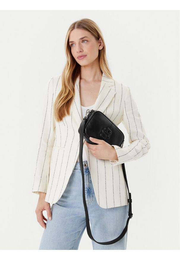 BOSS Torebka 50547969 Czarny. Kolor: czarny. Materiał: skórzane