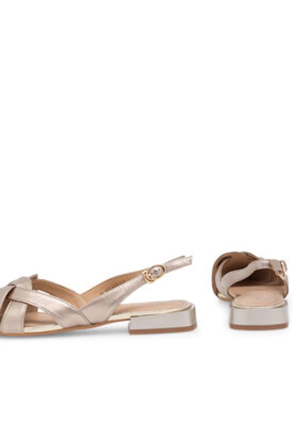 Sergio Bardi Baleriny WYL3476-1Z-SB Złoty. Kolor: złoty. Materiał: skóra