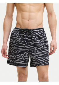 Jack & Jones Szorty kąpielowe Maui Shell 12291808 Czarny Regular Fit. Kolor: czarny. Materiał: syntetyk #1