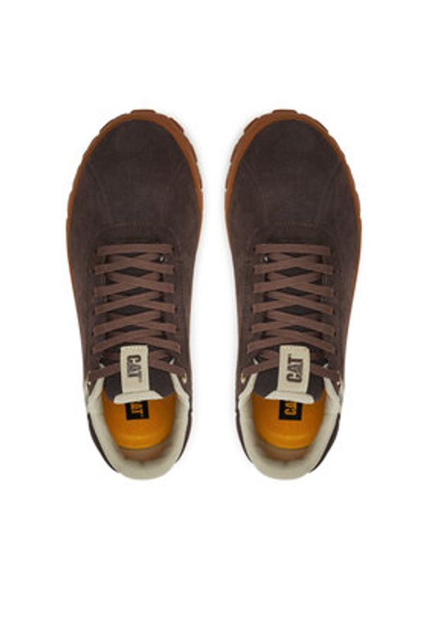 CATerpillar Sneakersy Hex + P111628 Brązowy. Kolor: brązowy. Materiał: zamsz, skóra