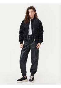 Karl Lagerfeld Jeans Kurtka bomber A1W15010 Czarny Regular Fit. Kolor: czarny. Materiał: syntetyk #4