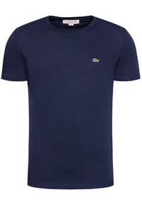 Lacoste T-Shirt TH2038 Granatowy Regular Fit. Kolor: niebieski. Materiał: bawełna #3