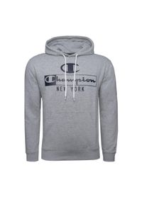 Bluza sportowa męska Champion 217994EM006. Typ kołnierza: kaptur. Kolor: szary. Styl: sportowy