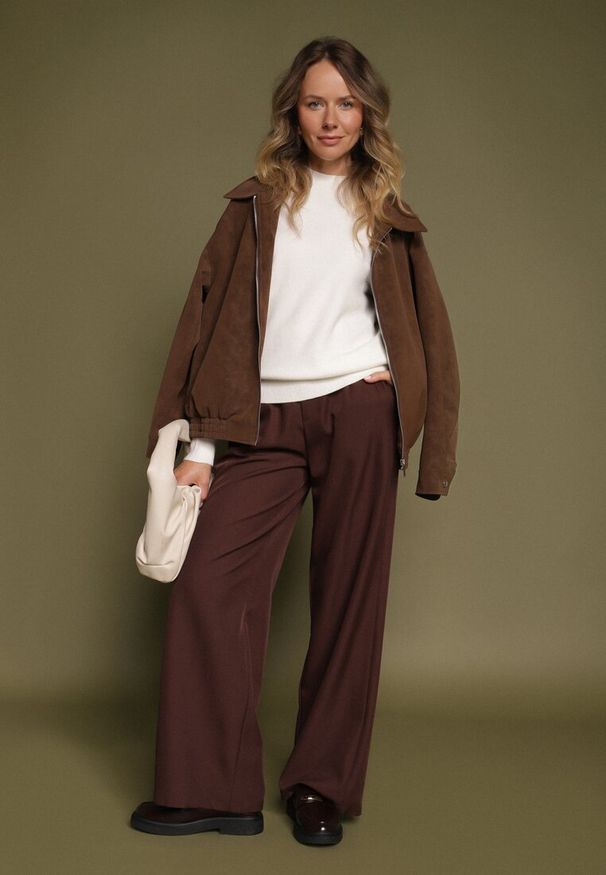 Born2be - Biały Sweter z Wełną i Wiskozą o Prostym Fasonie z Półgolfem Giolera. Okazja: do pracy, na co dzień, na spotkanie biznesowe. Kolor: biały. Materiał: wełna, wiskoza. Długość rękawa: długi rękaw. Długość: długie. Styl: casual, elegancki, biznesowy