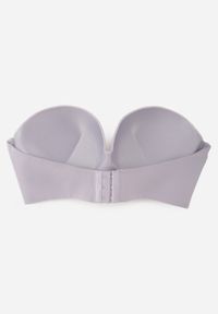 Renee - Szary Biustonosz Miseczka D Push Up Zapinany z Przodu z Dodatkowym Ramiączkiem przez Szyję Monaria. Kolor: szary. Materiał: jeans. Rodzaj stanika: push-up #2