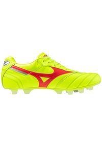 Buty piłkarskie Mizuno Morelia II Japan MD. Kolor: szary, żółty, wielokolorowy. Sport: piłka nożna