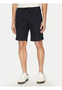 TOMMY HILFIGER - Tommy Hilfiger Szorty materiałowe Harlem MW0MW37804 Granatowy Regular Fit. Kolor: niebieski. Materiał: len