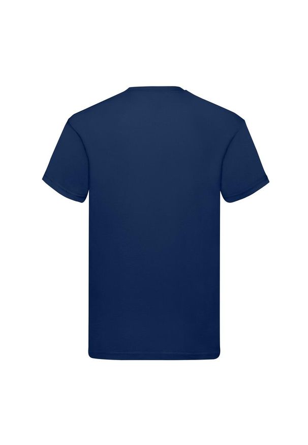 FRUIT OF THE LOOM - Oryginalna Koszulka Męska. Kolor: niebieski. Sport: turystyka piesza