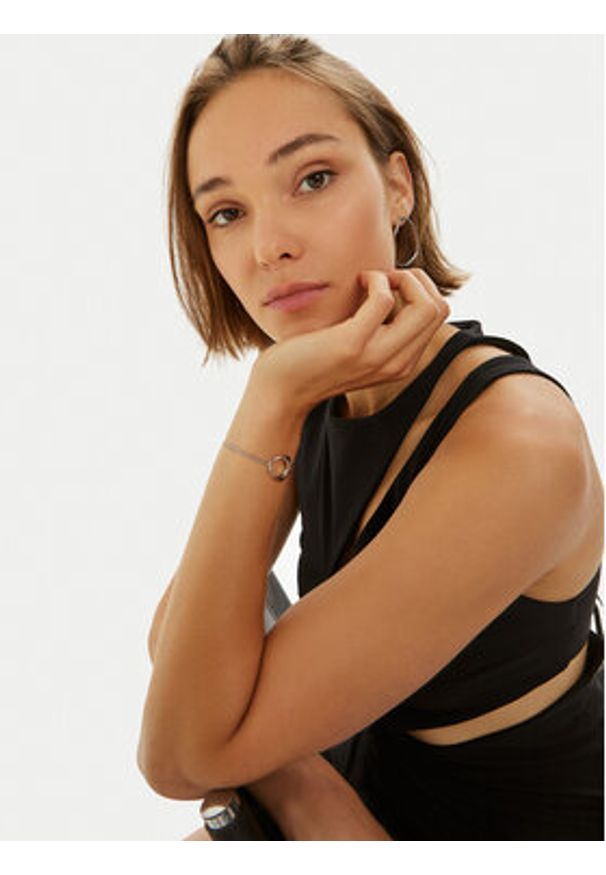 Calvin Klein Bransoletka 35000006 Srebrny. Materiał: metalowe. Kolor: srebrny