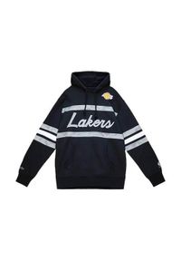 Bluza sportowa męska Mitchell & Ness Los Angeles Lakers. Typ kołnierza: kaptur. Kolor: czarny