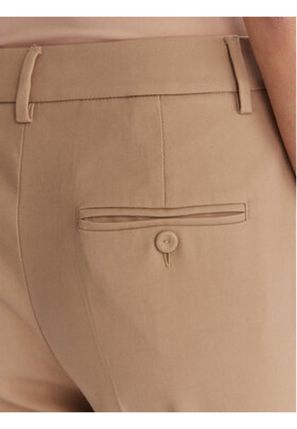 Weekend Max Mara Spodnie materiałowe Vite 2615131031 Beżowy Slim Fit. Kolor: beżowy. Materiał: bawełna