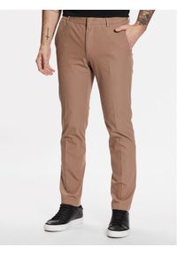 BOSS - Boss Spodnie materiałowe Kaito1_T 50487754 Beżowy Slim Fit. Kolor: beżowy. Materiał: bawełna