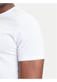 Calvin Klein Jeans T-Shirt Center Monogram LV04RC857G Biały Regular Fit. Kolor: biały. Materiał: bawełna #4