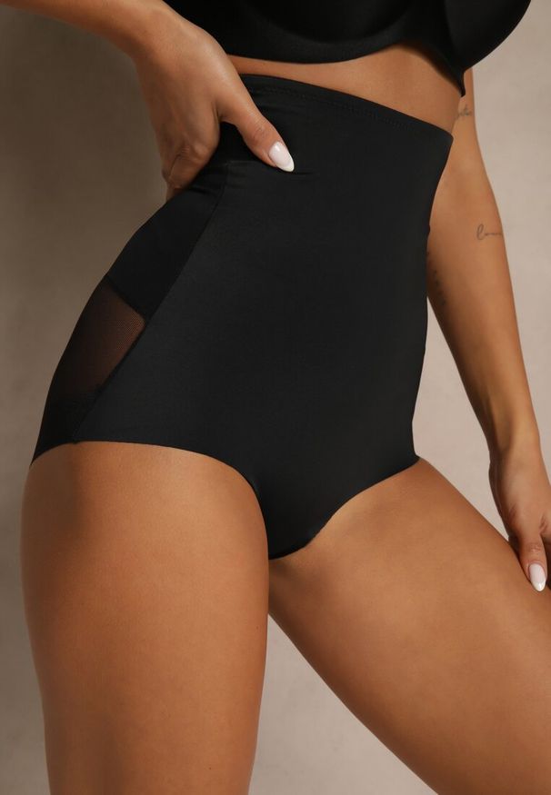 Renee - Czarne Modelujące Majtki High Waist Liradeva. Stan: podwyższony. Kolor: czarny