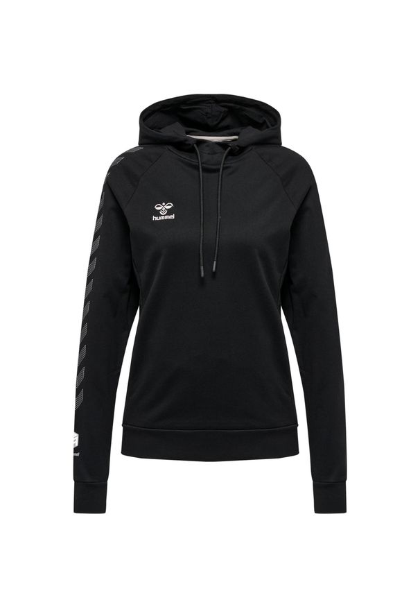 Damska bawełniana bluza z kapturem Hummel Move Grid. Typ kołnierza: kaptur. Kolor: czarny. Materiał: bawełna. Sport: fitness