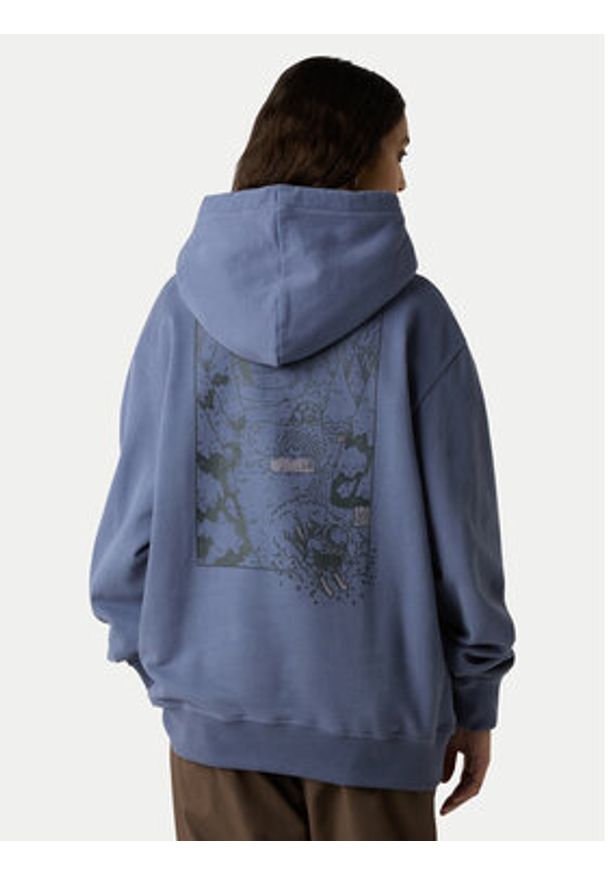 The North Face Bluza Powder Days NF0A8E4G Niebieski Relaxed Fit. Kolor: niebieski. Materiał: bawełna