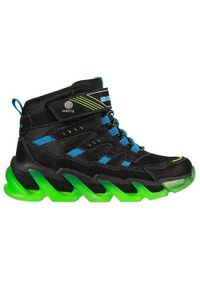 skechers - Buty do chodzenia dla dzieci Skechers Mega Surge Flash Breeze. Zapięcie: sznurówki. Kolor: czarny, wielokolorowy. Materiał: materiał. Szerokość cholewki: normalna. Model: Skechers Sport. Sport: turystyka piesza
