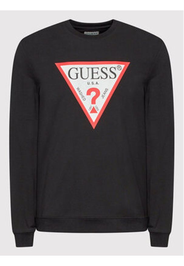 Guess Bluza M2YQ37 K6ZS1 Czarny Regular Fit. Kolor: czarny. Materiał: bawełna