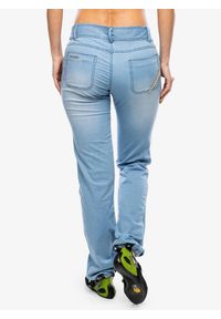 OCUN - Spodnie wspinaczkowe damskie Ocun Inga Jeans. Kolor: niebieski. Materiał: jeans, materiał. Sport: wspinaczka