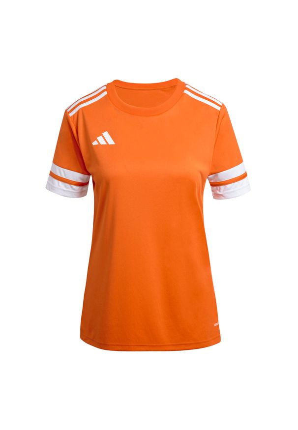 Adidas Sport Squa25 Jsy W Koszulka Damskie. Kolor: pomarańczowy, żółty, wielokolorowy. Sport: piłka nożna