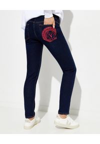 Versace Jeans Couture - VERSACE JEANS COUTURE - Niebieskie jeansy Skinny. Kolor: niebieski #6