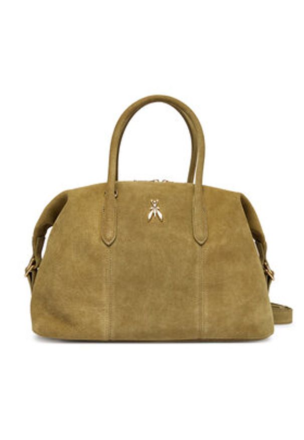 Patrizia Pepe Torebka 2B0145/L152-G626 Zielony. Kolor: zielony. Materiał: zamszowe, skórzane