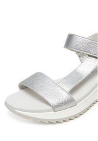 Rieker Sandały W2951-90 Srebrny. Kolor: srebrny. Materiał: skóra #6