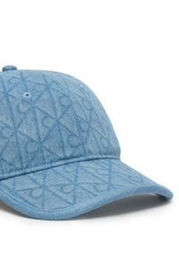 Calvin Klein Czapka z daszkiem Denim Emblem Burnout LV04F5042G Niebieski. Kolor: niebieski. Materiał: bawełna #4
