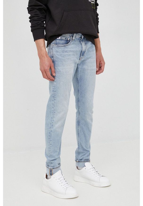 Calvin Klein Jeans jeansy męskie. Kolor: niebieski