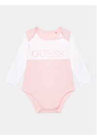 Guess Komplet body i spodnie H3YW19 KA6W4 Różowy Regular Fit. Kolor: różowy. Materiał: bawełna