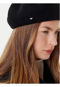 Weekend Max Mara Beret Pitti 2525576014 Czarny. Kolor: czarny. Materiał: wełna, materiał