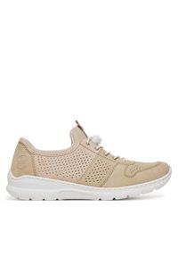 Rieker Sneakersy L3254-62 Beżowy. Kolor: beżowy. Materiał: syntetyk, materiał