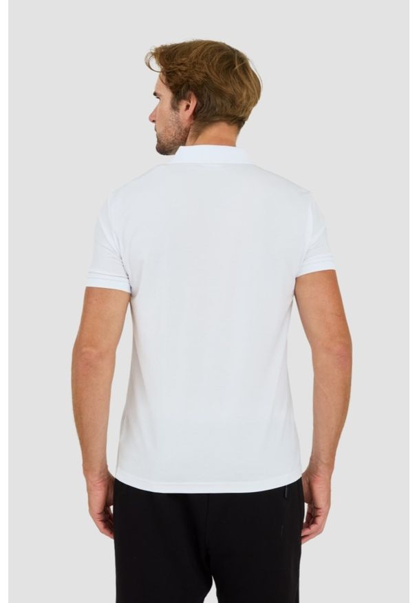 EA7 Emporio Armani - EA7 Biała koszukla polo rozpinana na zamek. Typ kołnierza: polo. Kolor: biały