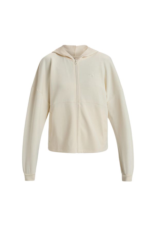 Roxy - Bluza na zamek dla Kobiety RISE & VIBE SWEET Beżowy. Typ kołnierza: kaptur. Kolor: żółty. Materiał: elastan, poliester, materiał