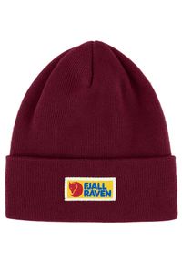 Fjällräven - Czapka zimowa Fjallraven Vardag Classic Beanie - bordeaux red. Kolor: czerwony. Sezon: zima