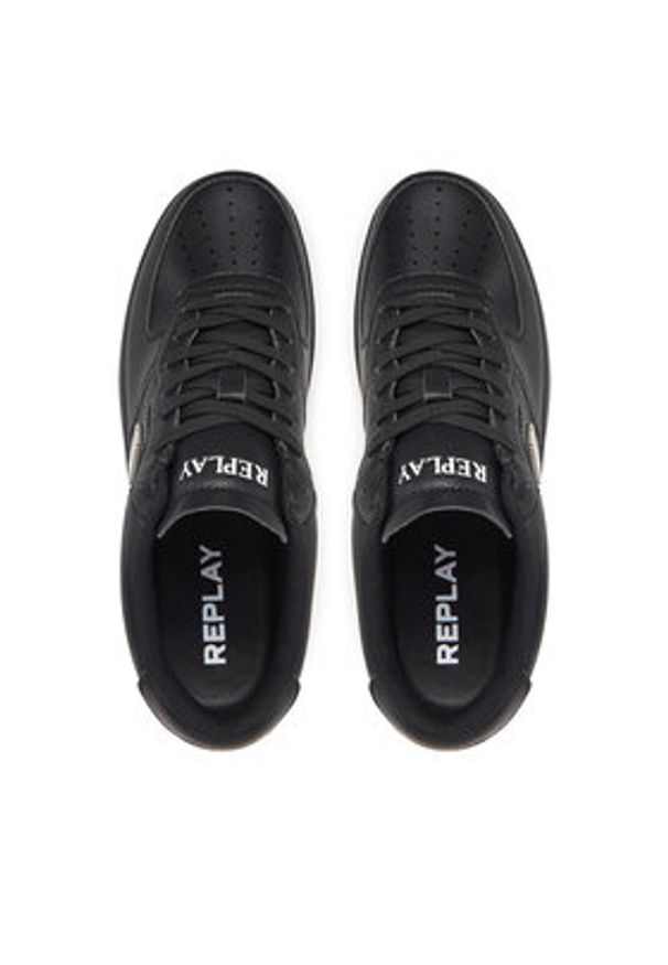 Replay - REPLAY Sneakersy GMZ3G .000.C0059S Czarny. Kolor: czarny. Materiał: skóra