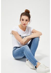 MOODO - Jeansy skinny z ozdobnymi dżetami
