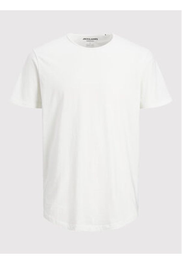 Jack & Jones T-Shirt Basher 12182498 Biały Regular Fit. Kolor: biały. Materiał: bawełna