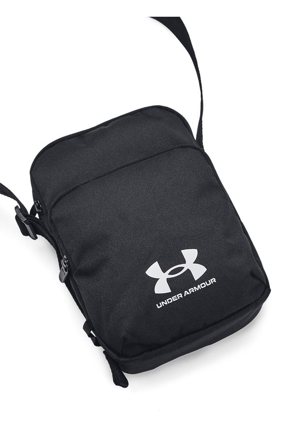 Saszetka crossbody uniseks Under Armour UA Loudon Lite Crossbody - czarna. Kolor: czarny. Materiał: poliester. Wzór: paski