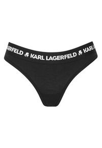 Karl Lagerfeld - KARL LAGERFELD Stringi A1W47008 Czarny. Kolor: czarny. Materiał: lyocell #4