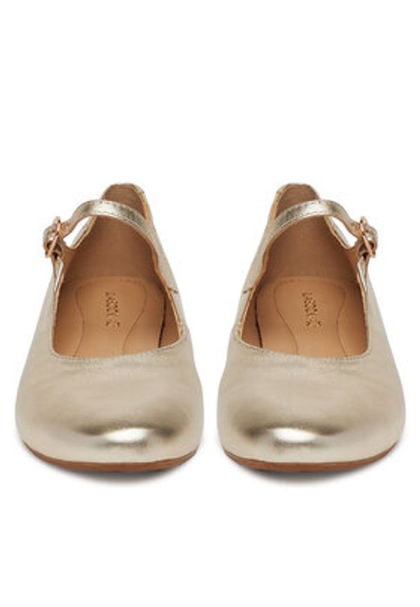 Lasocki Baleriny RST-ARABELLA-01 Złoty. Kolor: złoty. Materiał: skóra