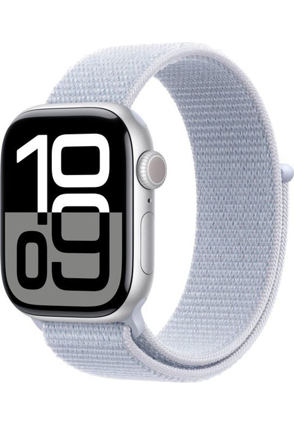 APPLE - Smartwatch Apple Watch 10 GPS 42mm Silver Alu Sport Loop Niebieski (MWWD3). Rodzaj zegarka: smartwatch. Kolor: niebieski. Styl: sportowy