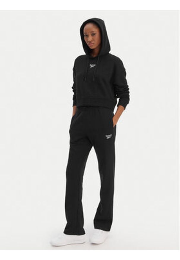 Reebok Bluza Brice RK25495CCW Czarny Regular Fit. Kolor: czarny. Materiał: bawełna