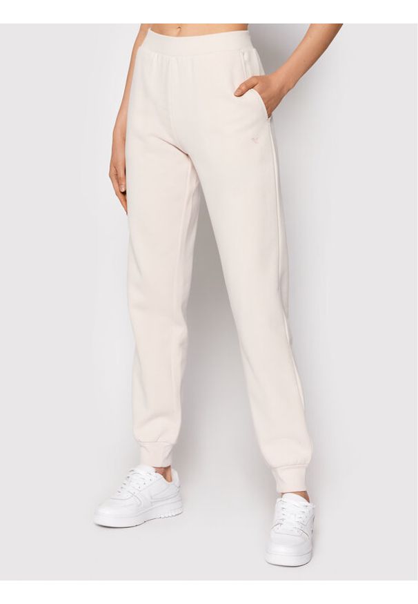 Spodnie dresowe Emporio Armani Underwear. Kolor: różowy. Materiał: bawełna, dresówka