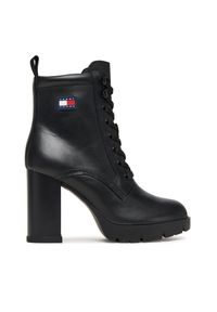 Botki Tommy Jeans. Kolor: czarny