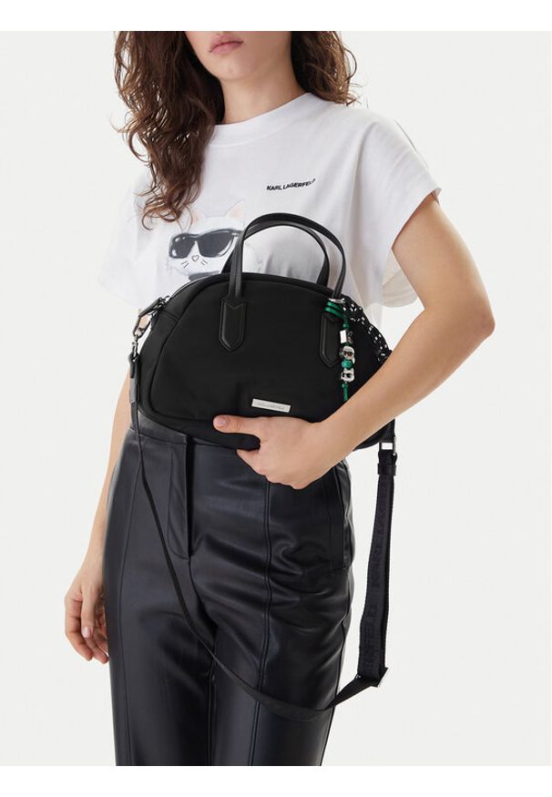 Karl Lagerfeld - KARL LAGERFELD Torebka B1W30015 Czarny. Kolor: czarny. Materiał: skórzane