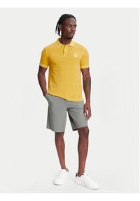 United Colors of Benetton - United Colors Of Benetton Polo 3089U302D Żółty Regular Fit. Typ kołnierza: polo. Kolor: żółty. Materiał: bawełna