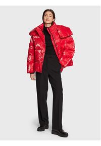 Calvin Klein Jeans Kurtka puchowa J20J219838 Czerwony Oversize. Kolor: czerwony. Materiał: puch, syntetyk #4